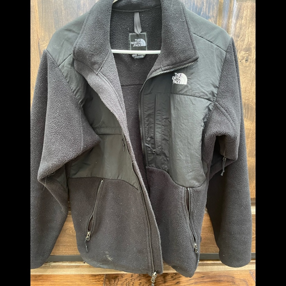 North face mens black Polartec jacket